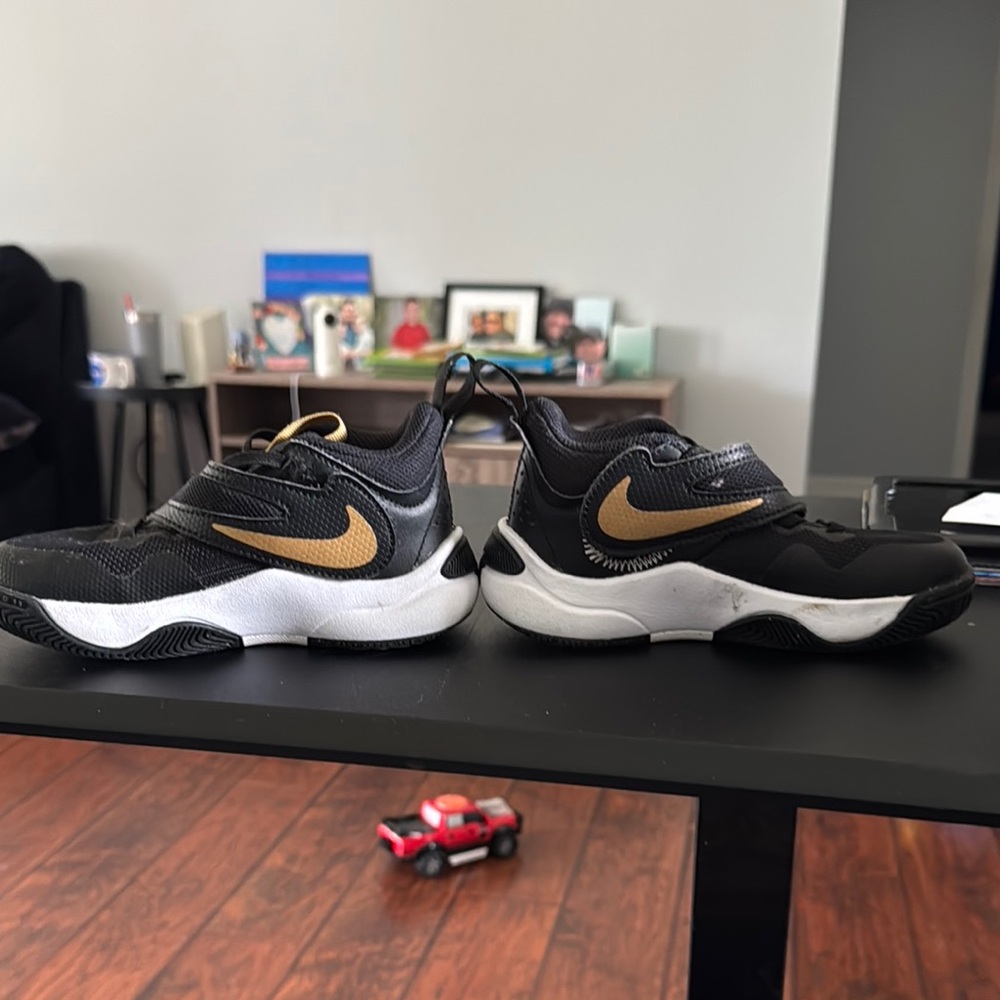 Nike Black and Gold Sneakers
